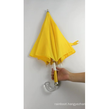 Best gift yellow smart umbrella frame parts light ribs for children